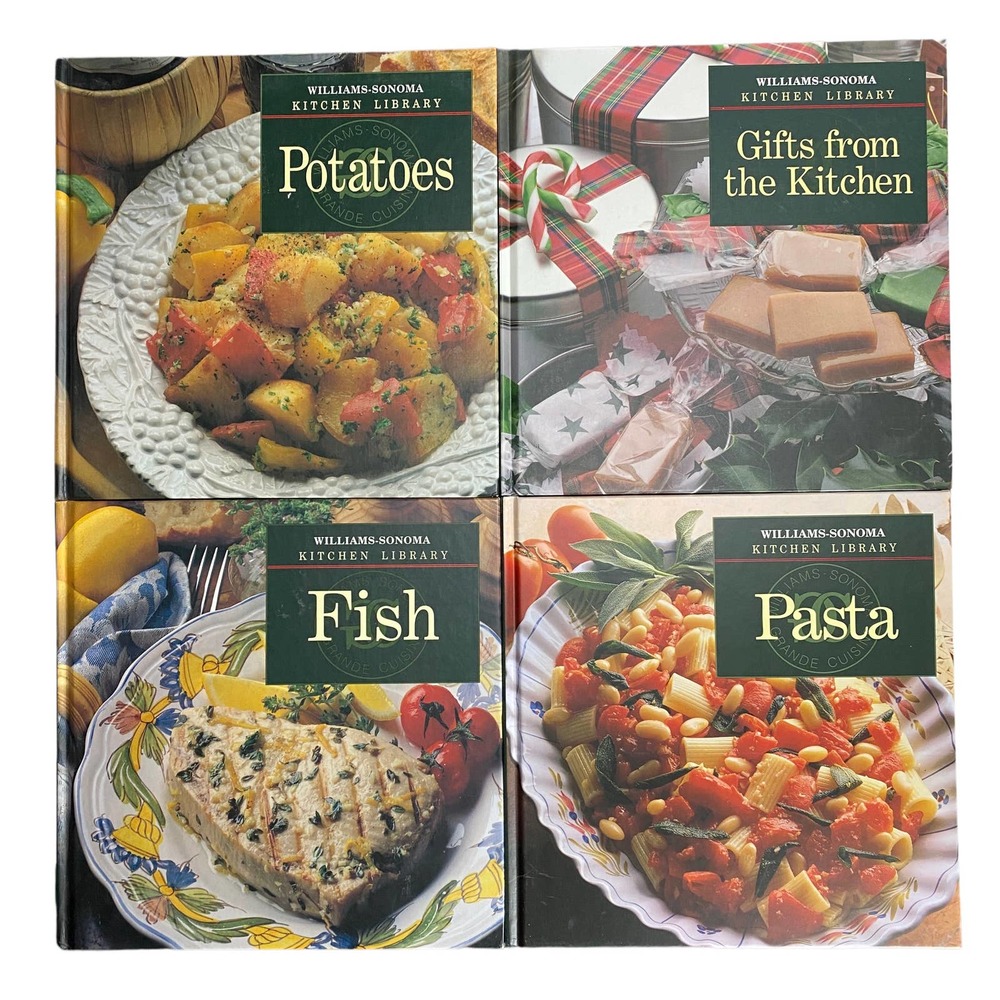 LOT OF 4 WILLIAMS SONOMA-PASTA/FISH/POTATOES/GIFTS FROM THE KITCHEN HB 1993/4